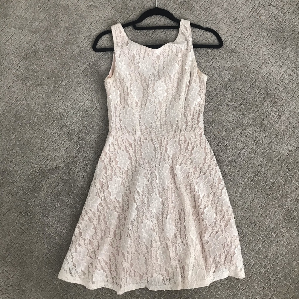Macy’s Lace Fit and Flare Dress